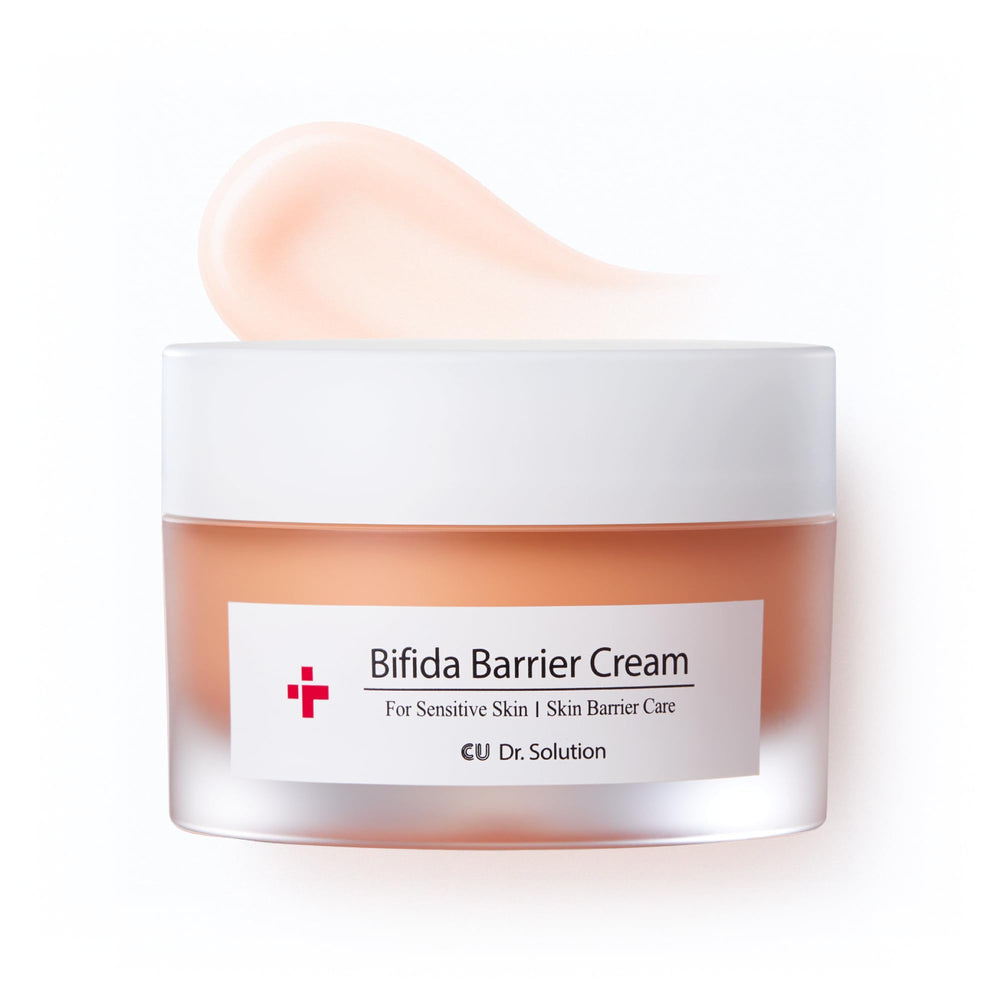 CU DR. SOLUTION Bifida Barrier Cream jar offers daily hydration for the skin.
