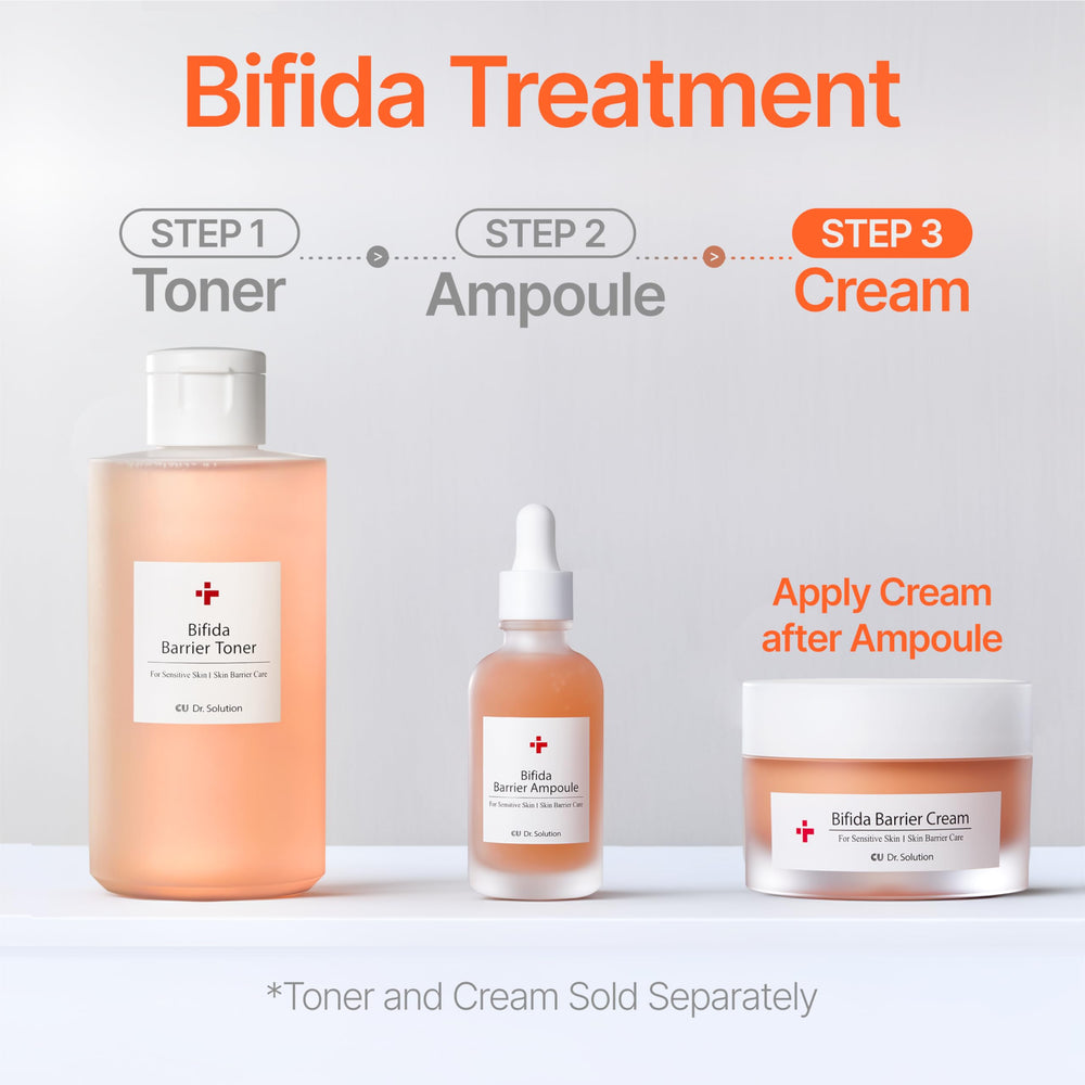 CU DR. SOLUTION Bifida Barrier Cream final-step skincare for daily routines.