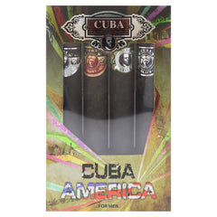 CUBA America packaging shows premium, travel-friendly set.