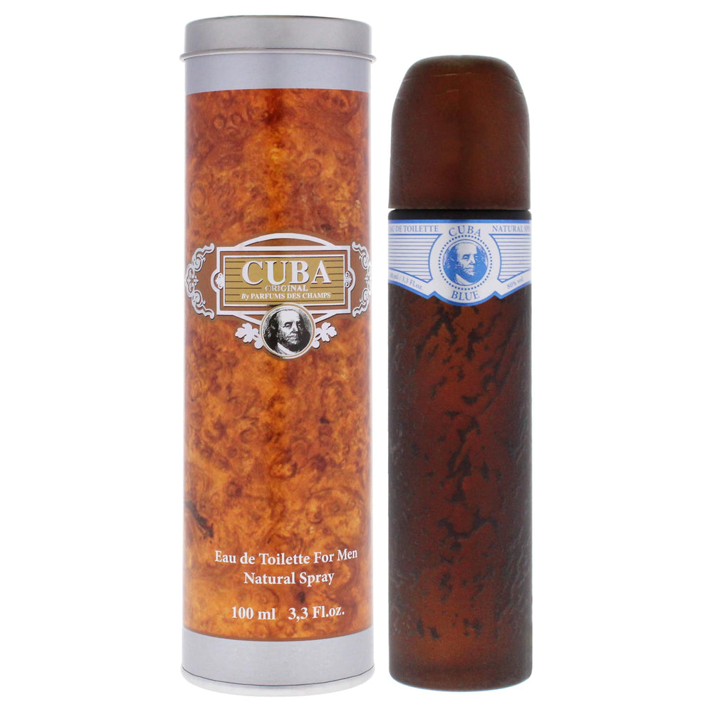 Cuba Blue EDT spray bottle on a surface for casual daytime wear
