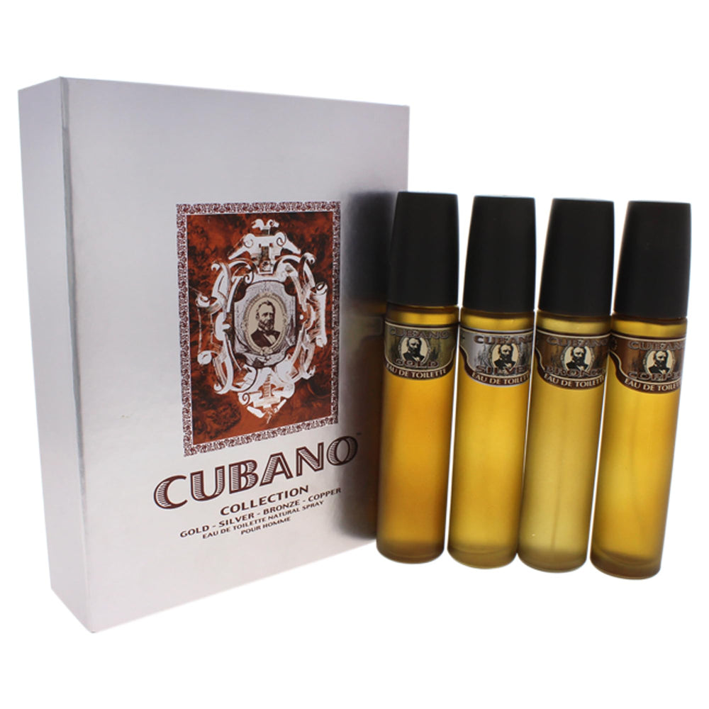 Cubano Variety Set: four scents in 2 oz sprays for versatile daily wear.