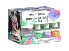 Cuccio Pro Powder Polish Dip Starter Kit shows an all-in-one kit for salon-quality nails at home.