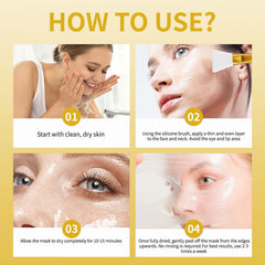 Cuemora Turmeric Overnight Mask dry-film form ready for overnight use.