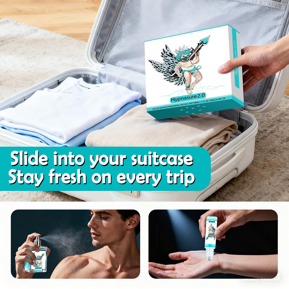 Cupidaura Original pheromone cologne packaging emphasizes gift-ready presentation for special occasions.