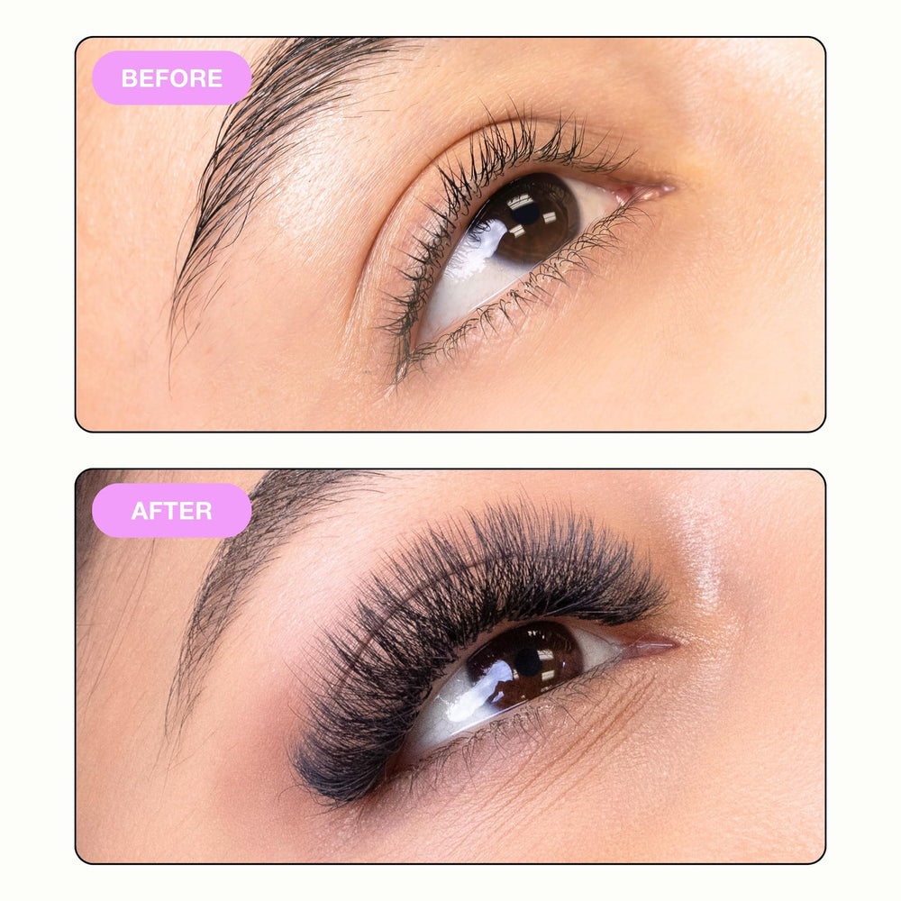 Curacoro 5D Clover lashes extensions matte finish adds depth and drama