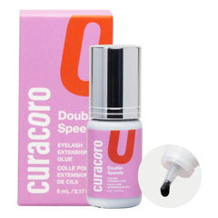 CURACORO eyelash glue bottle clear demonstrates salon-grade adhesion for precise extensions