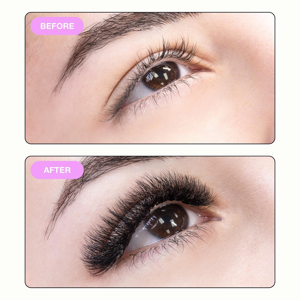 Curacoro Promade with a dark matte finish for a velvety, natural-looking volume.