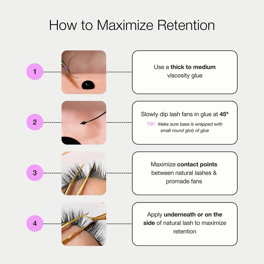 Curacoro Promade Wispy Fans lightweight extensions enhance comfortable wear.