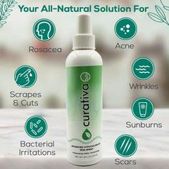 Curativa Bay simple skin care routine image suggests easy daily use