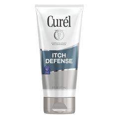 Curél Itch Defense lotion 6oz bottle delivers soothing hydration for daily itching relief.