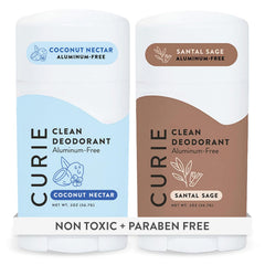 Curie Coconut Nectar deodorant stick shows all-day freshness.