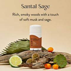 Curie Peach Soleil scent deodorant for fruity, long-lasting freshness.