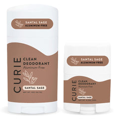 Curie Santal Sage stick deodorant front view for all-day odor protection.