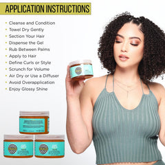 Frizz control and smoother edges using Curldaze Glossy Shine Gel