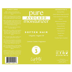 CurlMix Organic Moisturizer texture shot showing creamy consistency for deep hydration