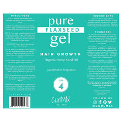 Close-up of CurlMix gel texture indicating soft hold without crunch.