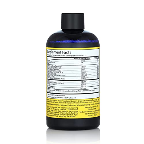 Curls Blueberry Bliss label closeup showing blueberry flavor and ingredients