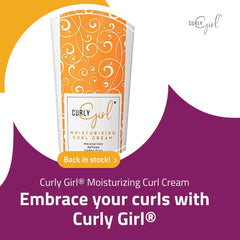 Curly Girl curl activator in use promoting curl formation and shine.