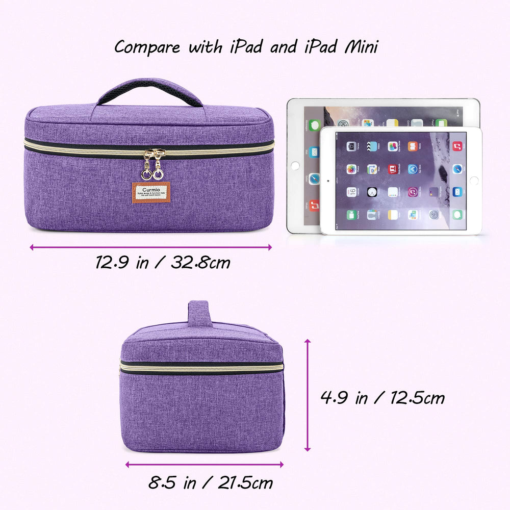 CURMIO case with sturdy carry handle for easy portability.