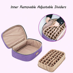 CURMIO essential oil storage case with two detachable visible pouches for accessories.