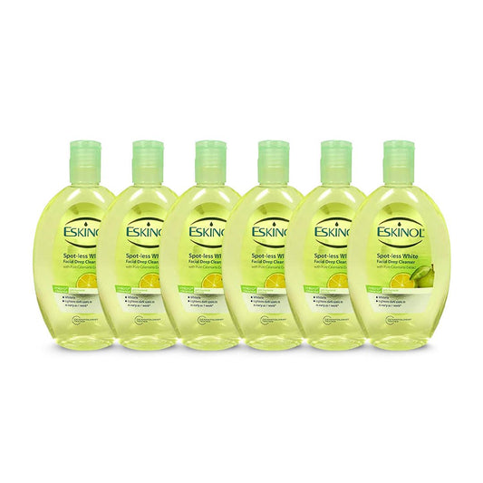Curveland Eskinol facial cleanser calamansi bottle close-up, promoting fresh skin.