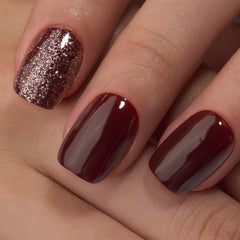 Curvlife 24-piece press-on nails with file and jelly stickers for easy setup