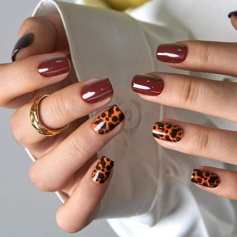 CurvLife long-lasting press-on nails stay secure during typing and light chores.