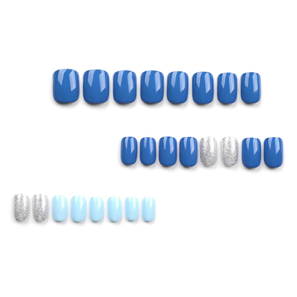 CurvLife natural-fit short press-on nails for comfortable everyday wear.