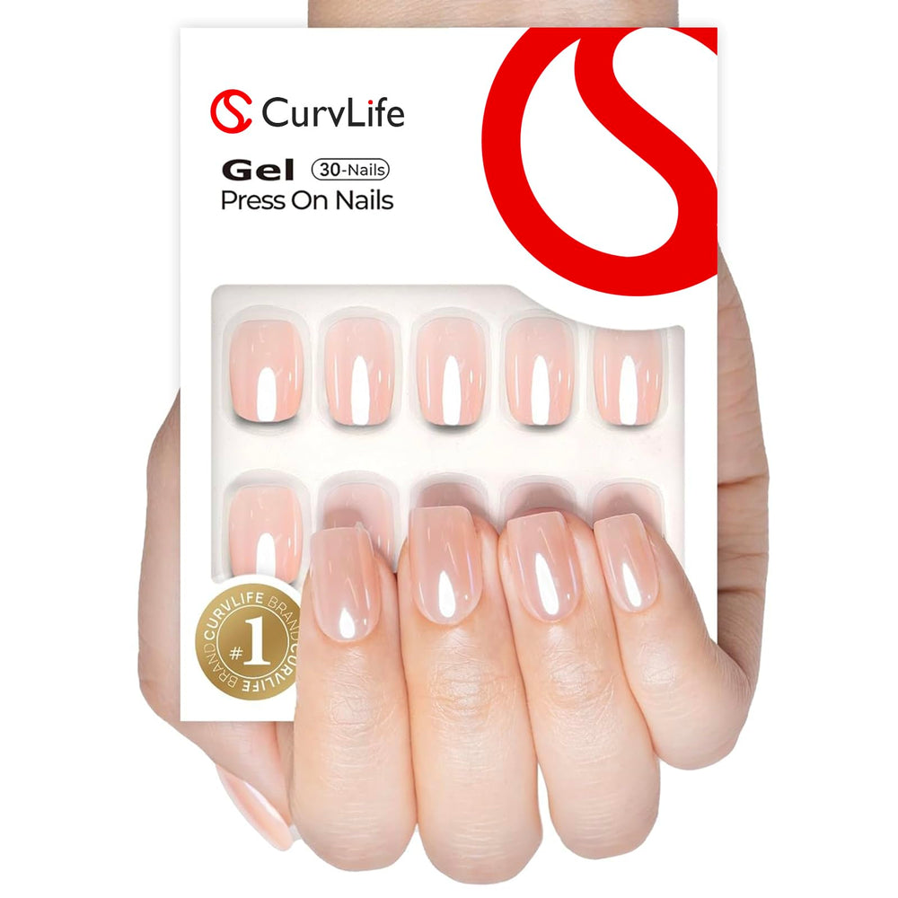 Curvlife soft gel press-on nails 30pcs pack designed for durable daily wear