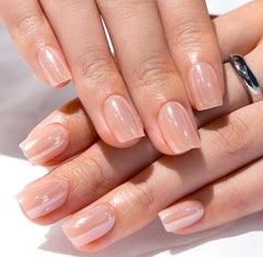 Curvlife soft gel press-on nails full cover design for a natural look