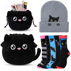 Cutecrop black cat beanie pattern for cozy winter warmth.