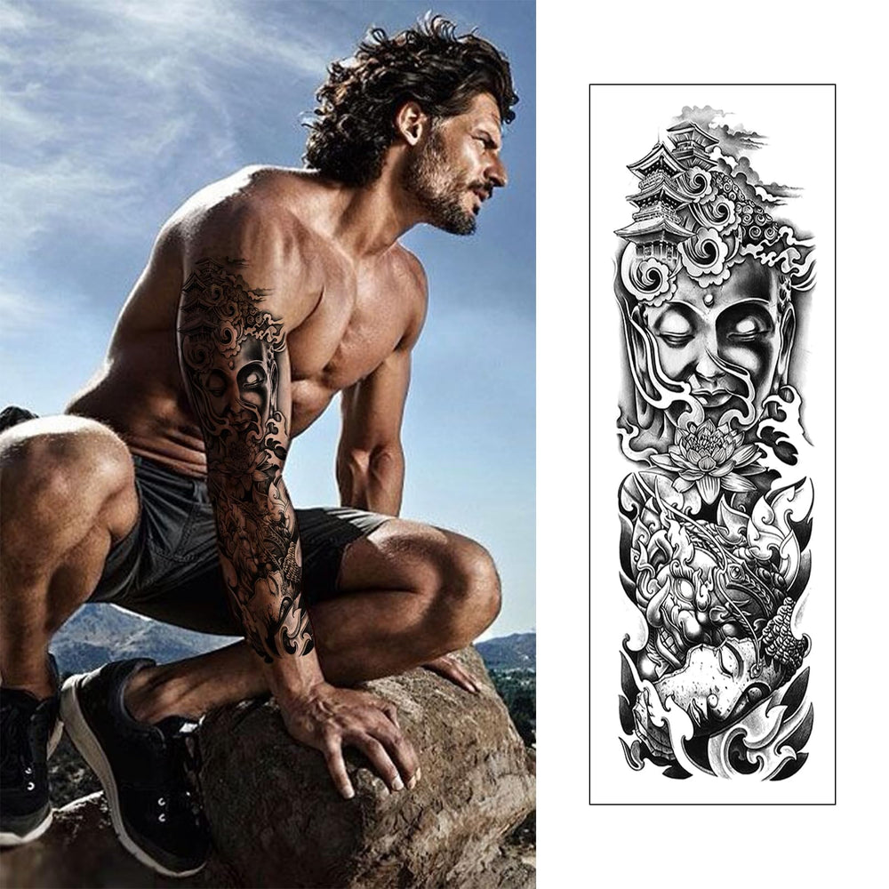 CUTELIILI arm tattoo skull pattern for Halloween edge