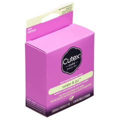 Cutex Swipe and Go remover pad closeup showing textured surface for easy removal.