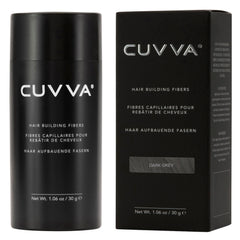 CUVVA keratin fibers close-up highlighting natural texture for seamless blend.