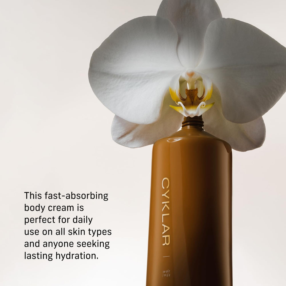 CYKLAR Banana Flower Extract close-up shows gentle nourishment for skin.