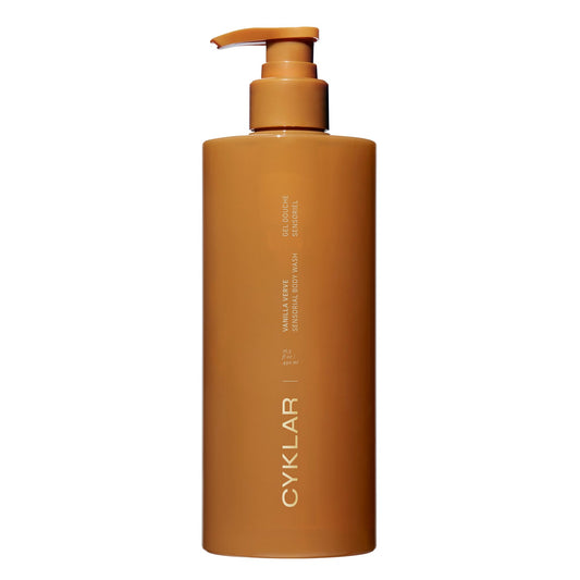 CYKLAR Sensorial Body Wash Vanilla Verve bottle with hydrating appeal and rich lather