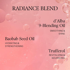 d'alba Piedmont fragrance notes of rose and freesia provide a subtle aroma.