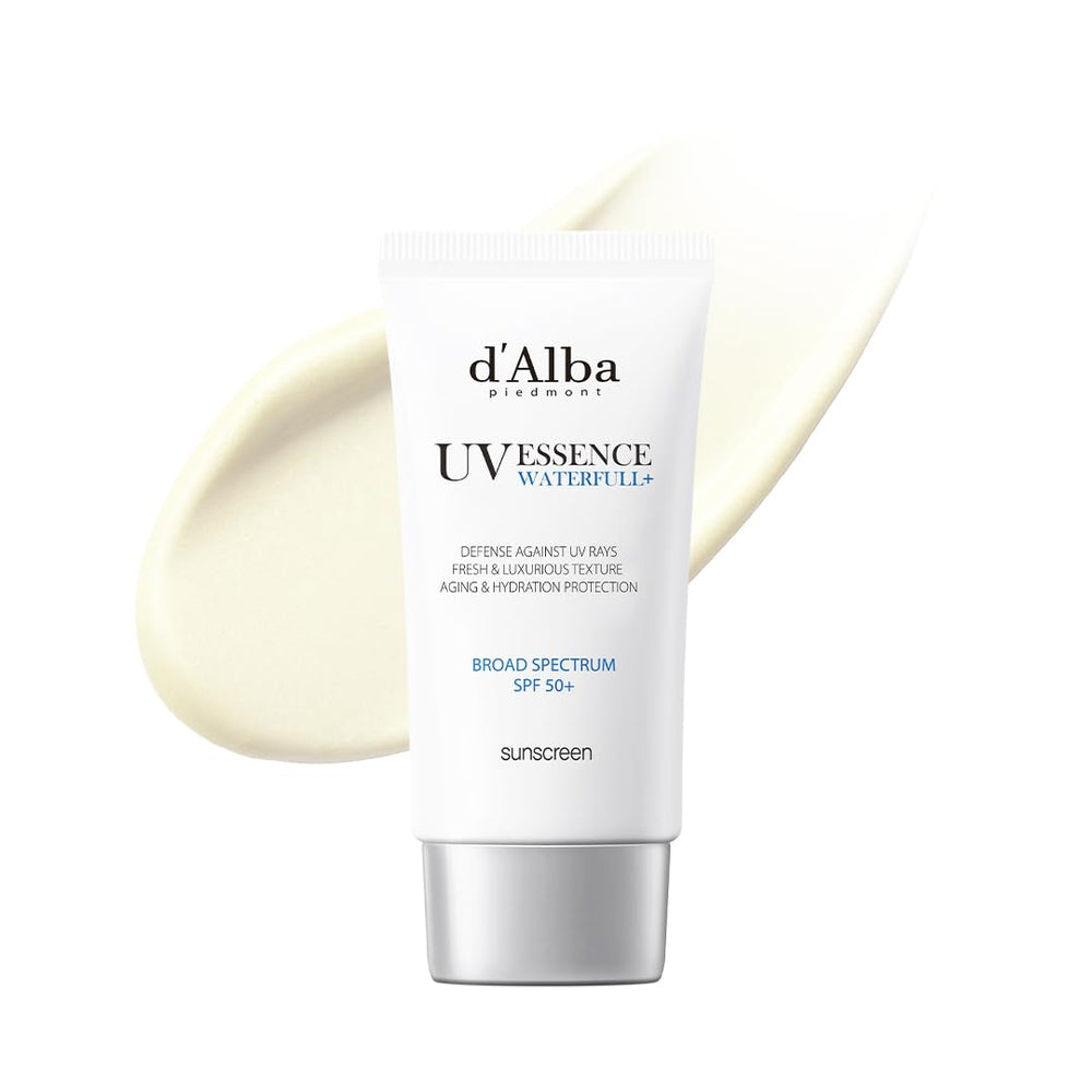 d'alba Piedmont Waterfull Essence Sunscreen bottle with glow-ready formula for daily use