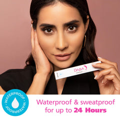 Dabalash Daba Duo wand close-up with hourglass brush for volume