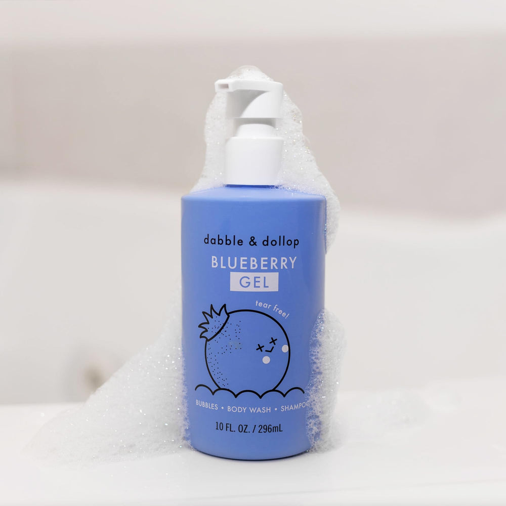 Dabble & Dollop Blueberry Gel ingredients highlight plant-derived surfactants