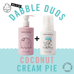 Dabble & Dollop tear-free label highlights safe, gentle formula