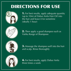 Dabur Amla Hair Oil scalp massage scene conveys soothing, nourishing care.