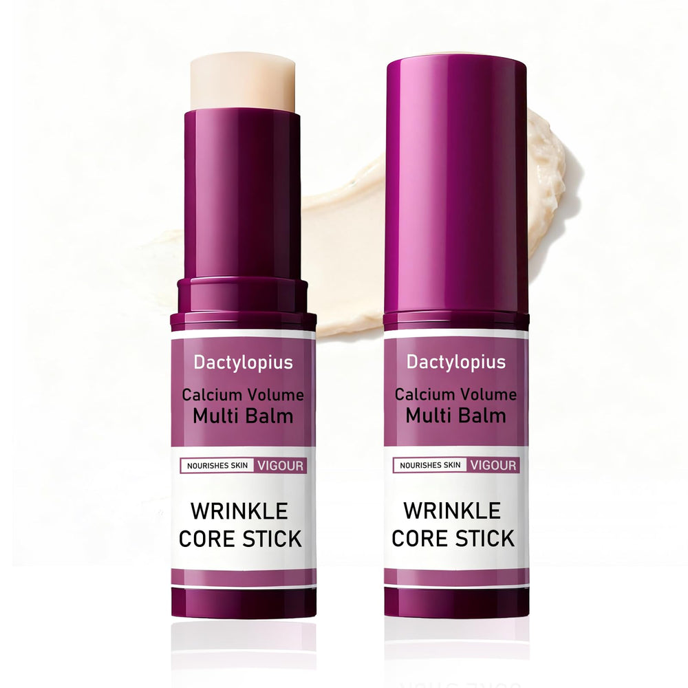 Dactylopius Calcium Multi Balm Stick on face and neck delivers hydration for a refreshed look.
