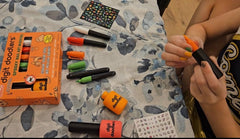 DaddyCo Colorful kit encourages creativity for at-home nail art sessions.