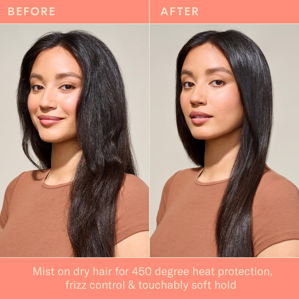 DAE Agave spray used during blow-drying to tame frizz.