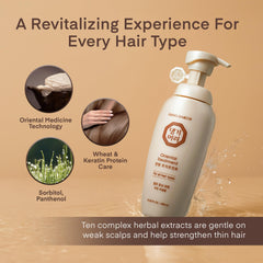 Daeng Gi Meo Ri dual action set in use during washing routine.