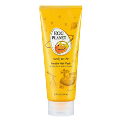 Daeng Gi Meo Ri Egg Planet Keratin Pack packaging shown, premium care for damaged hair