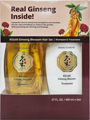 Daeng Gi Meo Ri Ki Gold Ginseng Blossom Shampoo bottle highlights deep cleansing