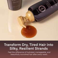 Daeng Gi Meo Ri Ki Gold Premium Shampoo routine shot with healthy hair