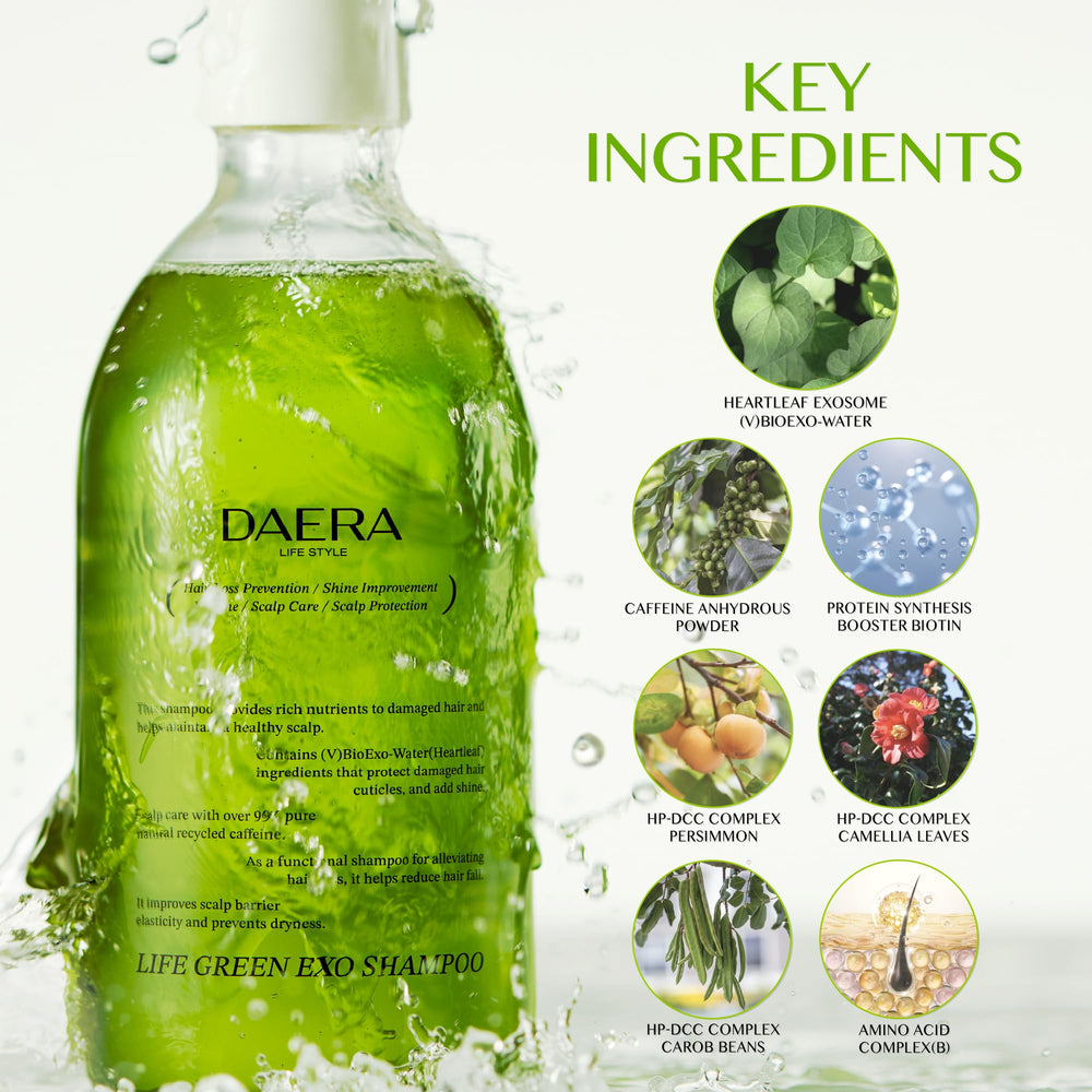Close-up of heartleaf extract ingredients in the DAERA formula